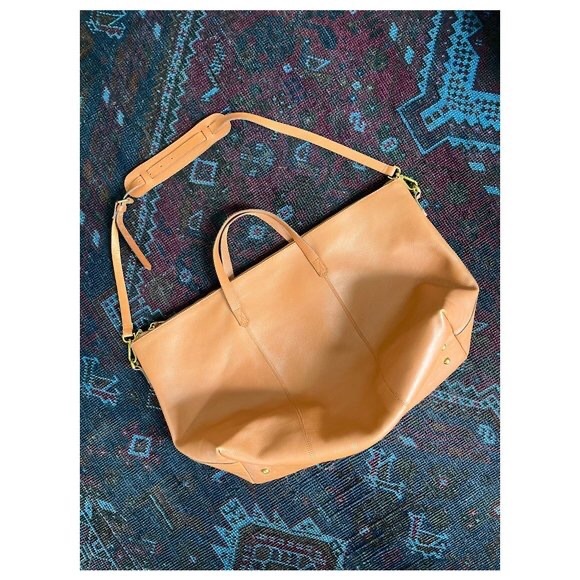 Madewell "The Transport Weekender" Travel Bag | English Saddle Brown Leather - Picture 11 of 13